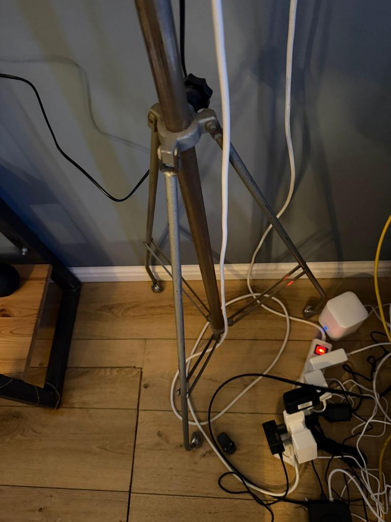 Industriële Staande Fotolamp op Statief, Ophalen, Gebruikt, Metaal, 150 tot 200 cm