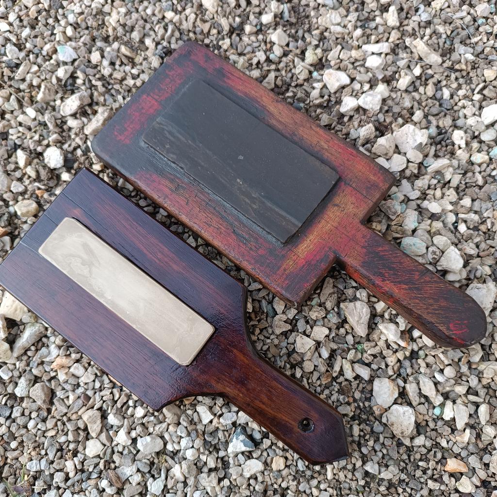2 SMALL slijpsteen VINTAGE RAZOR NATURAL SHARPENING STONES, Verzenden