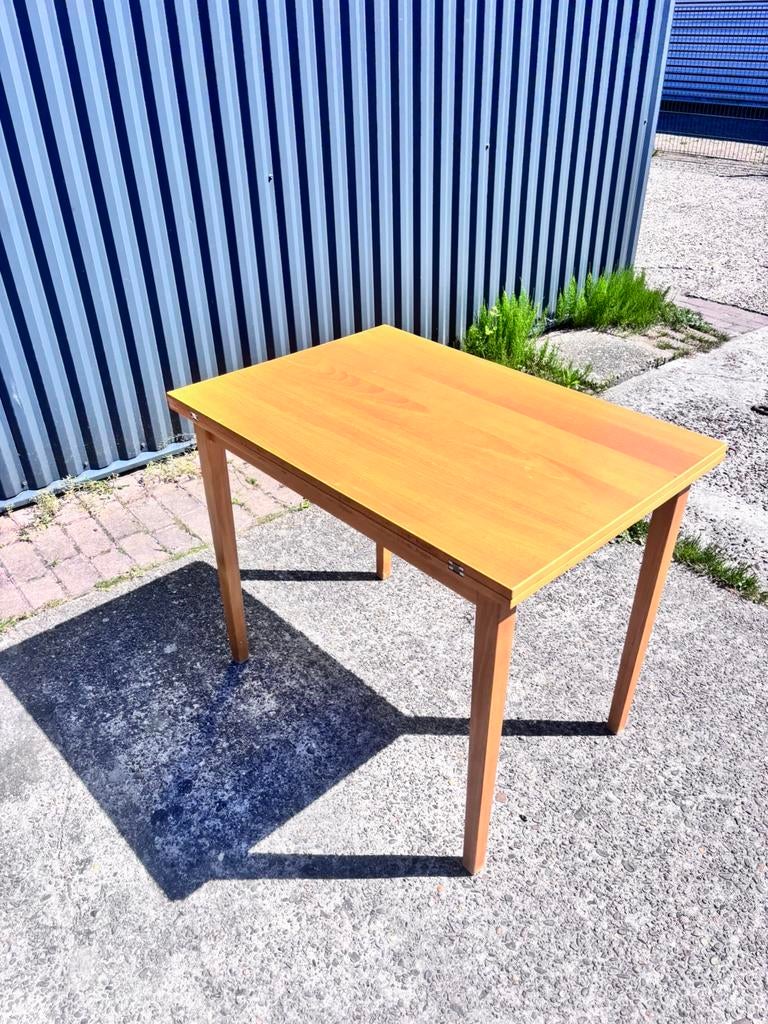 Vintage uitklapbare tafel eettafel, Ophalen, Gebruikt, C, Rechthoekig