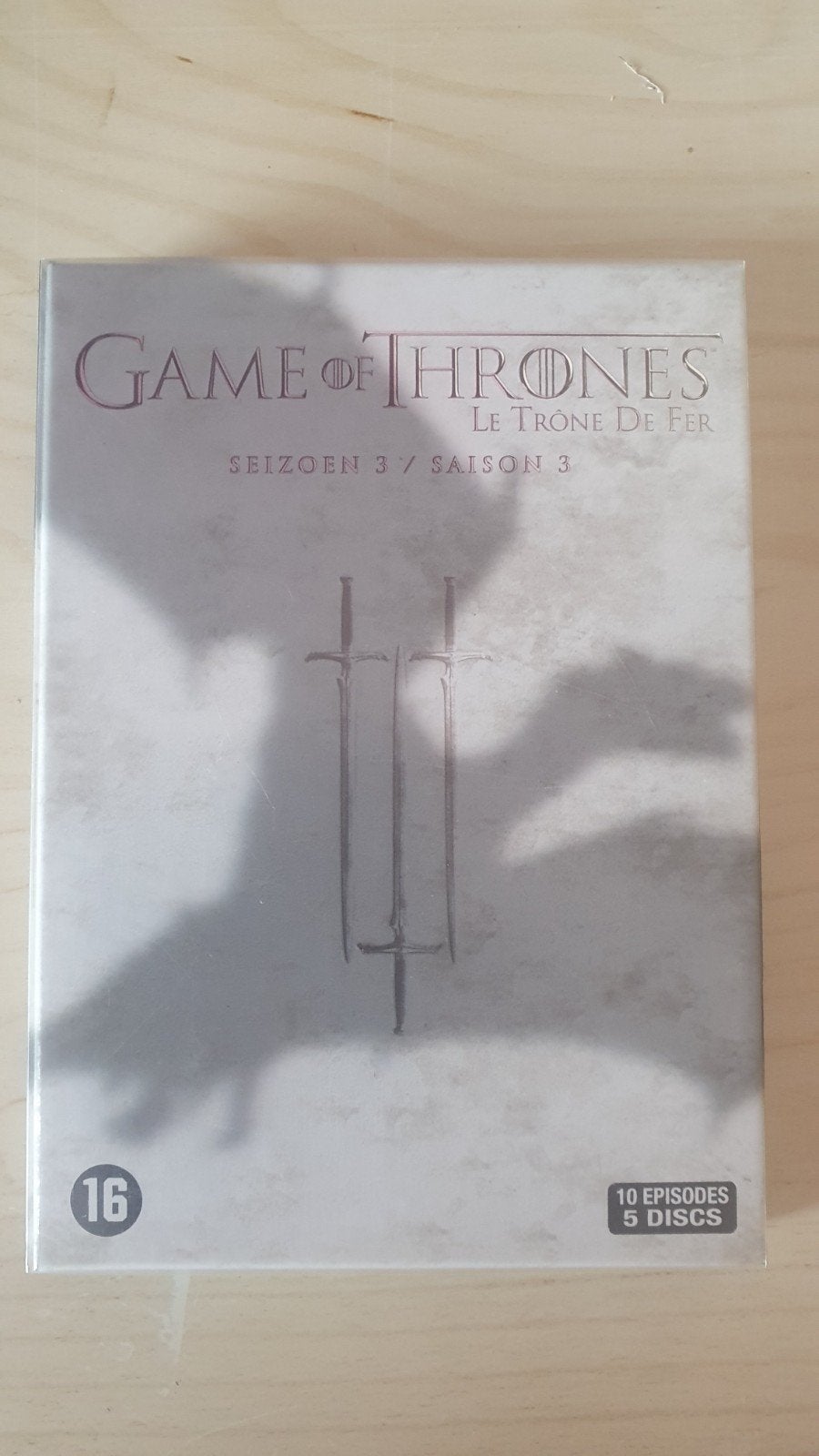 Game of Thrones Seizoen 3 DVD - 550 minuten, Nederlands, Vanaf 16 jaar, Science Fiction en Fantasy, Inclusief doosje