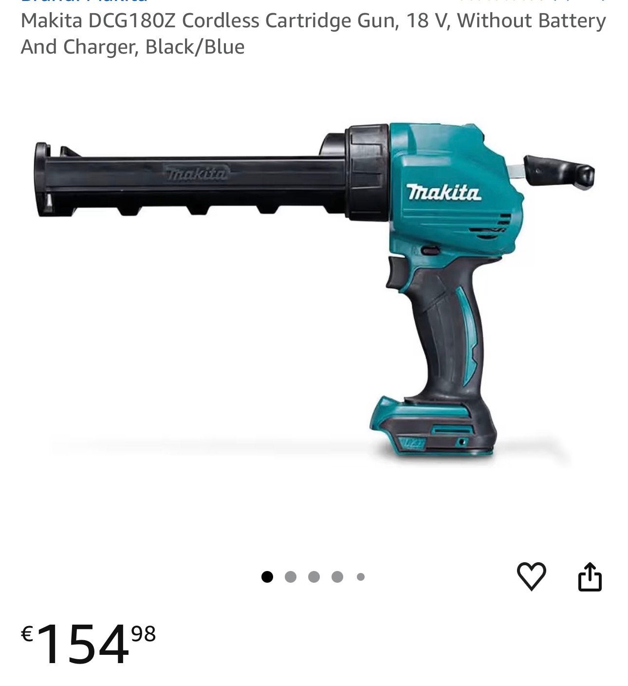 Makita DCG180Z Cordless Cartridge Gun, 18 V,, Ophalen of Verzenden, Zo goed als nieuw, Boormachine