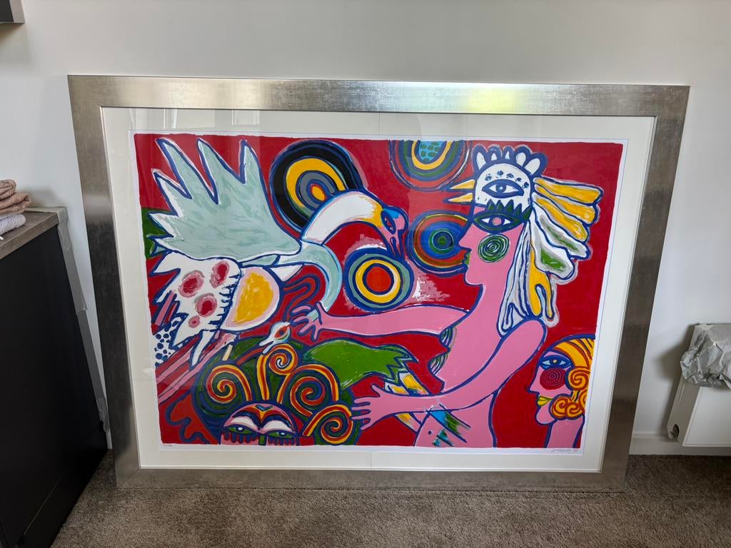 Groot schilderij van Corneille, zeefdruk, Ophalen