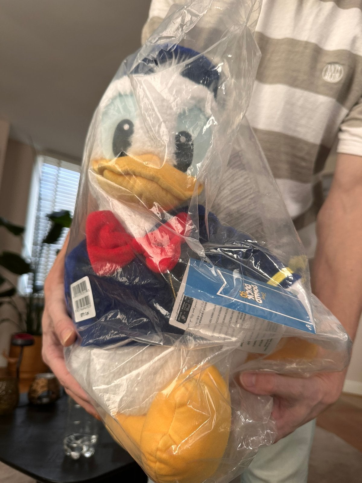 Donald Duck 90 jaar knuffel, Ophalen of Verzenden, Donald Duck, Zo goed als nieuw, Knuffel