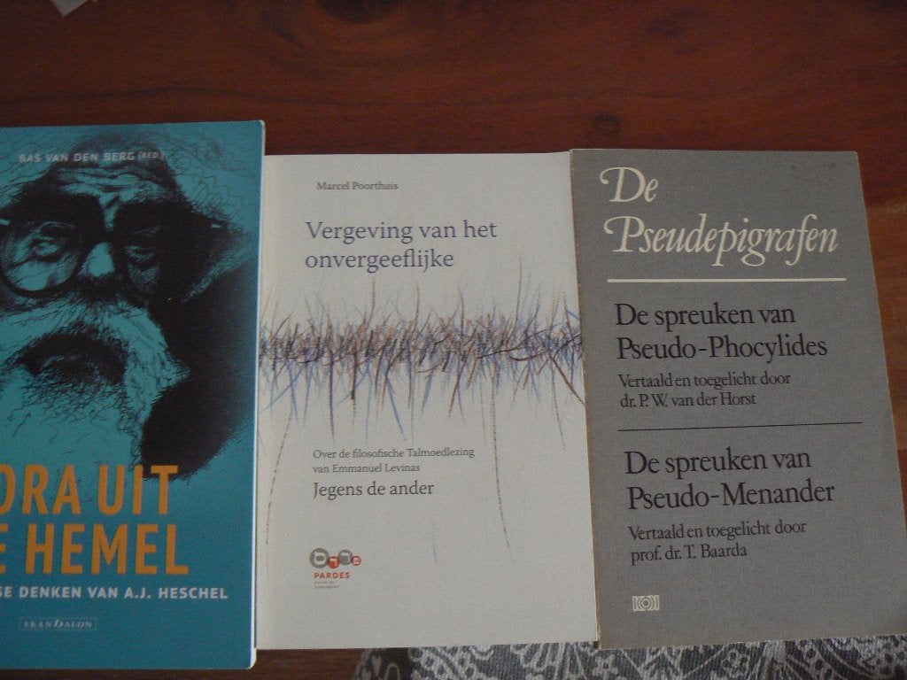 Rabbijns denken Heschel, Levinas, pseudo Phocylides, Meander, Boeken, Ophalen
