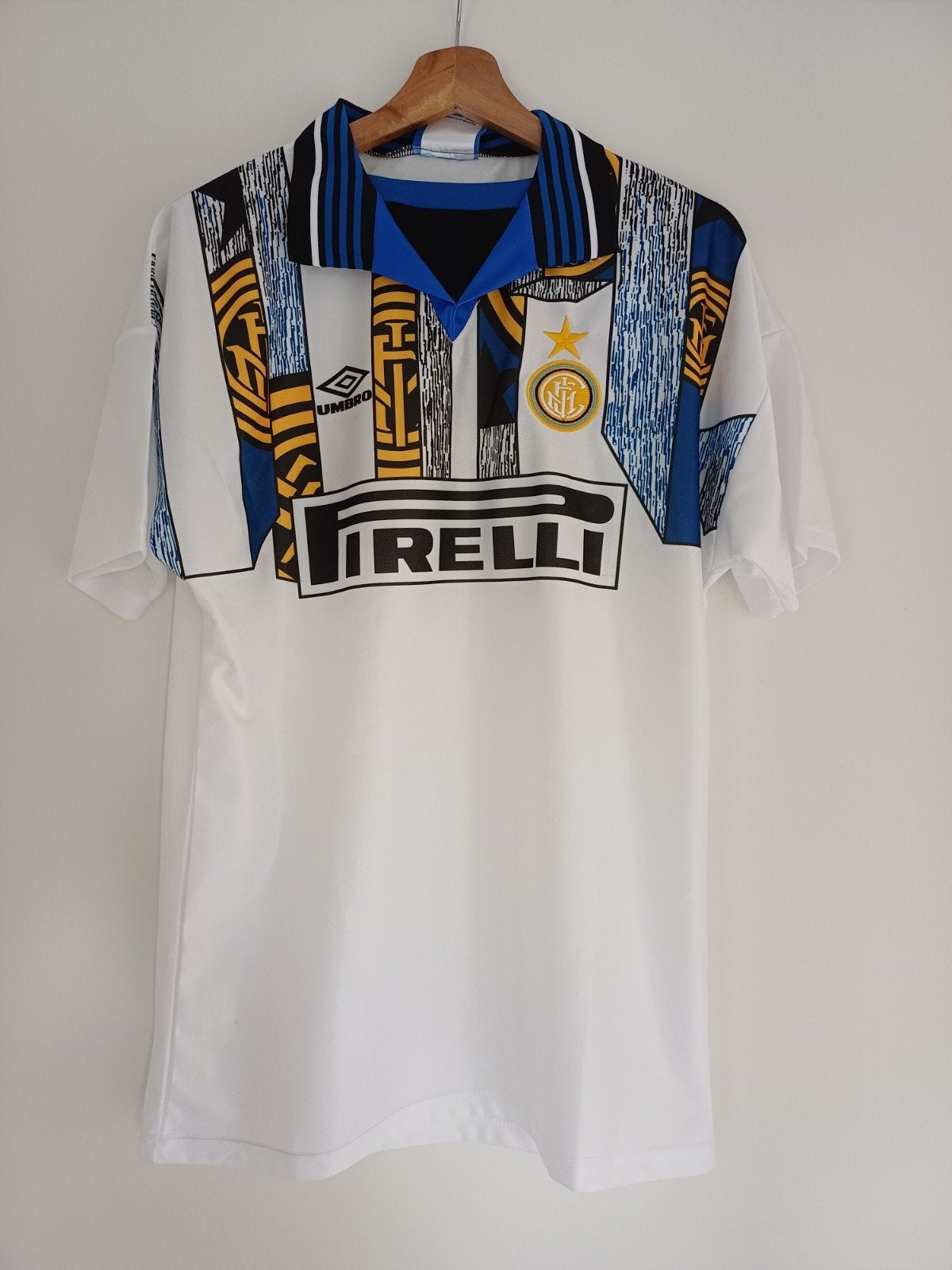 Vintage Umbro Inter Milan Thuisshirt 1995/1996 - Maat M, Maat 48/50 (M), Wit, Nieuw, Ophalen of Verzenden