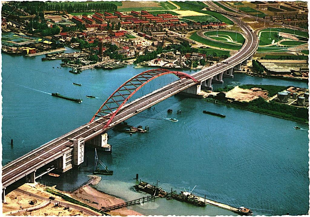 914243 Rotterdam Van Brienenoordbrug ZH 1970 Gelopen m zegel