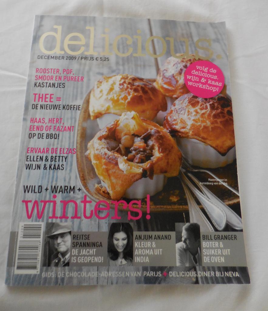 Delicious Tijdschrift 3x, Ophalen, Zo goed als nieuw, Overige typen