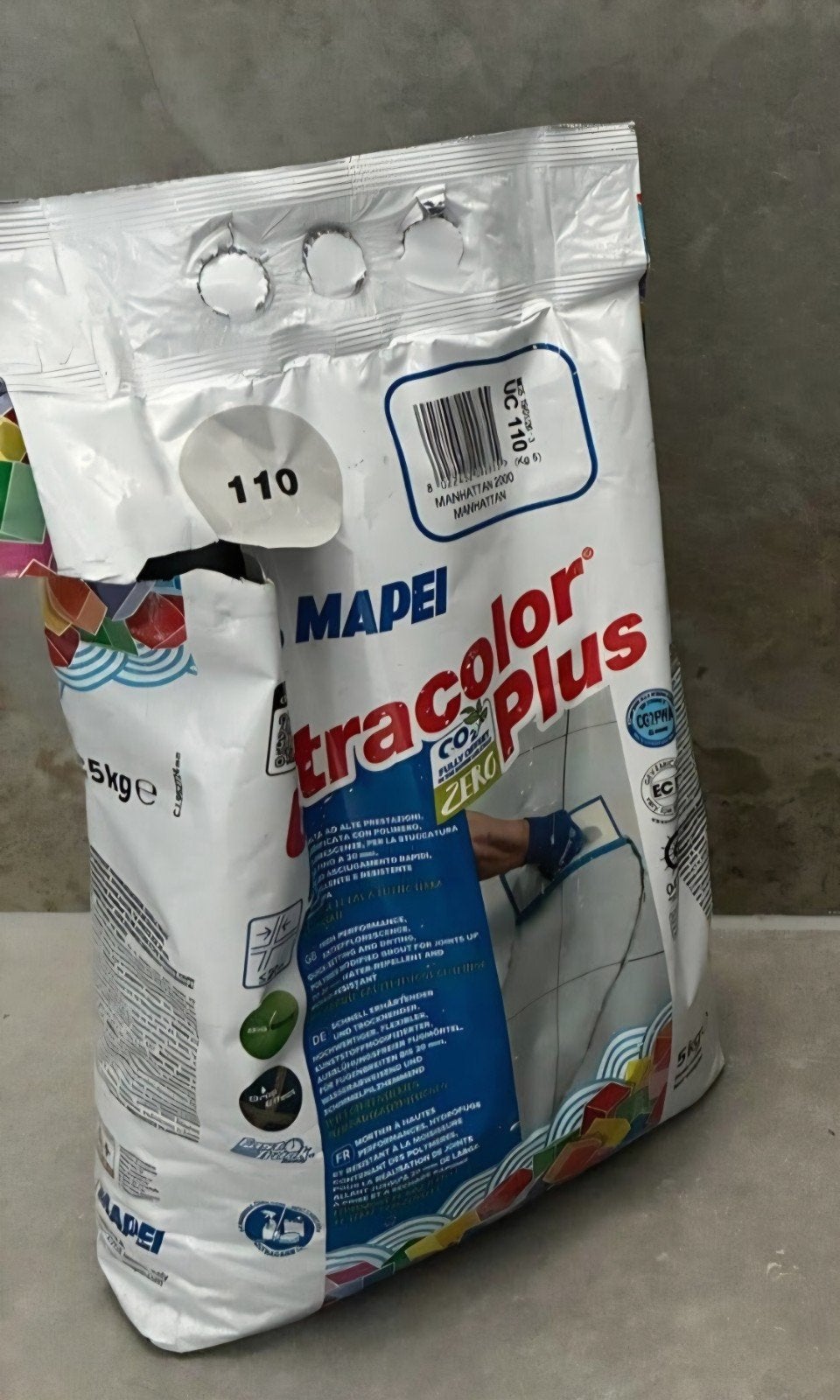 Mapei Ultracolor Plus 110 Manhattan voegmortel 5kg, Overige typen, Nieuw, 10 m² of meer, Overige materialen