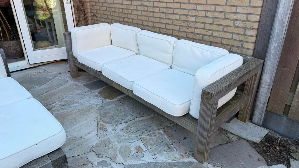 Douglas tuinbanken inc kussens, Tuin en Terras, Ophalen, Zo goed als nieuw, Hout