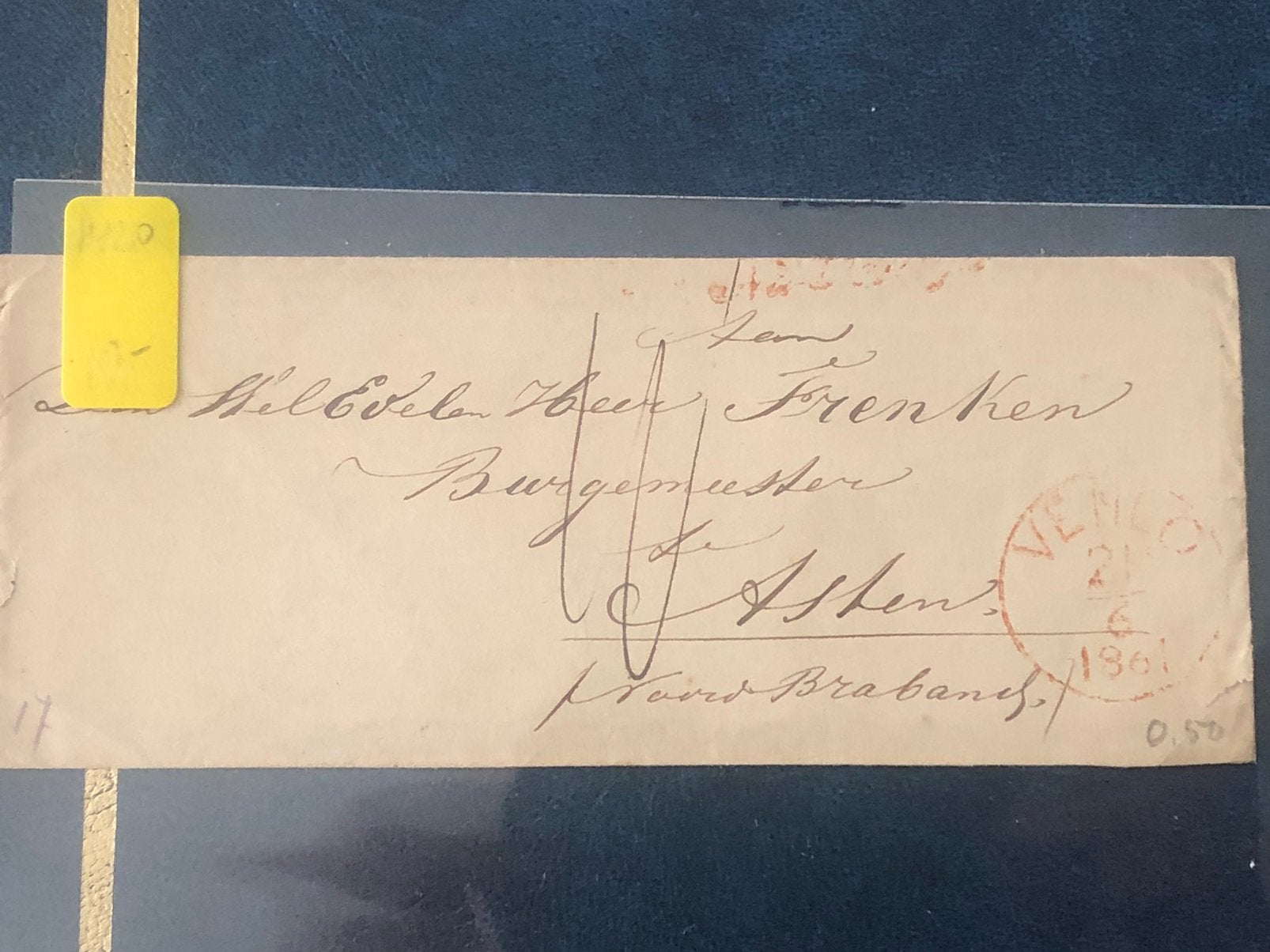 220 Ned K45 VENLO 1861, Ophalen of Verzenden, Envelop