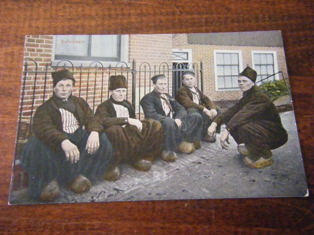 L38 - Volendam - Klederdracht - Mannen - 1908 - Mooi/Oud, Ophalen of Verzenden, Voor 1920, Noord-Holland