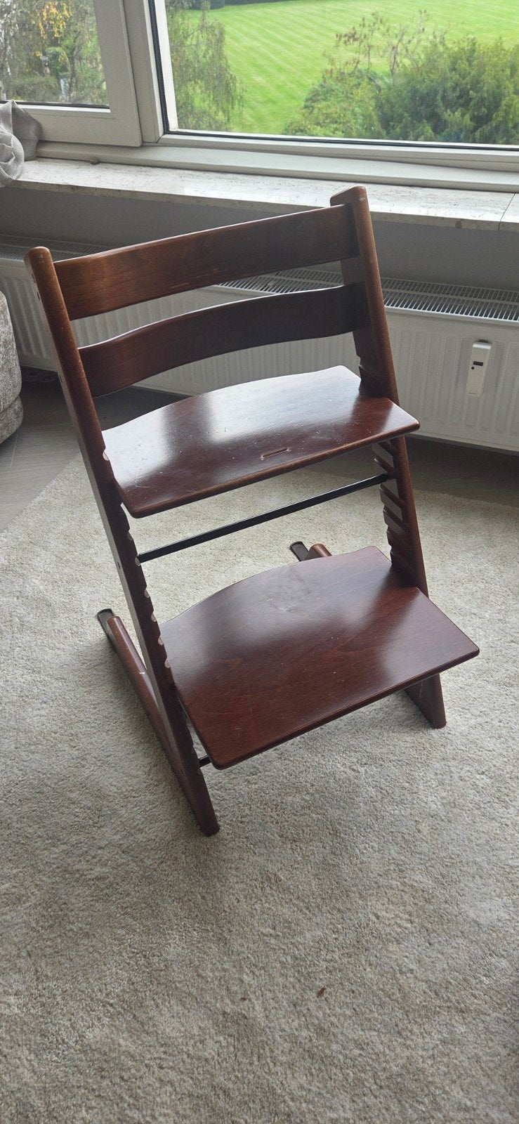 Stokke Tripp Trapp meegroeistoel - Walnootkleur, Ophalen, Gebruikt, Meegroeistoel