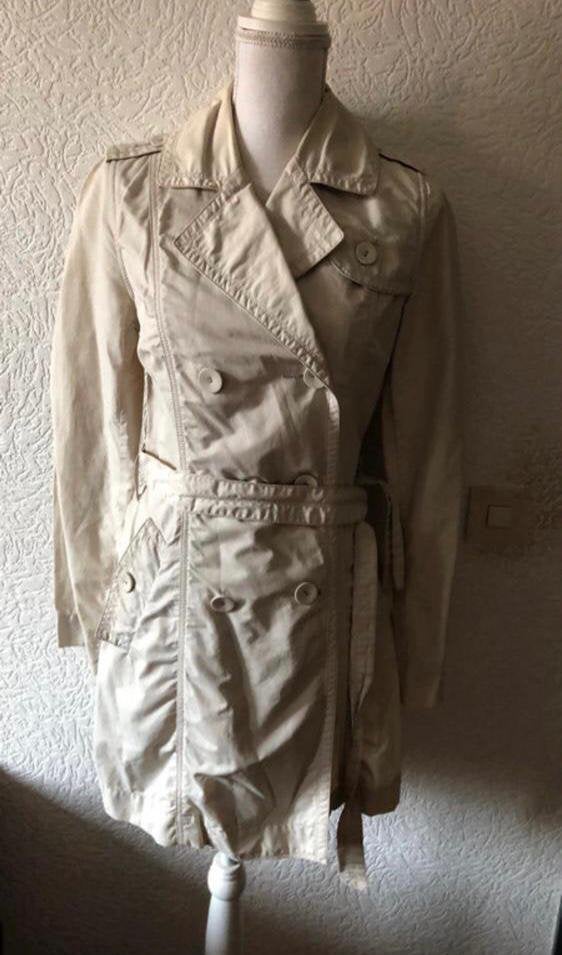 Maat M - Trench coat van PEPE JEANS - beigekleur, Ophalen of Verzenden, Gedragen, Maat 38/40 (M), Beige