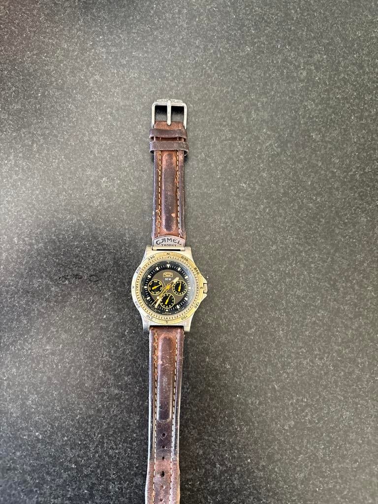 Camel Trophy Adventure Horloge - Vintage Heren Polshorloge, Sieraden, Tassen en Uiterlijk, Horloges | Heren, Overige merken, Staal