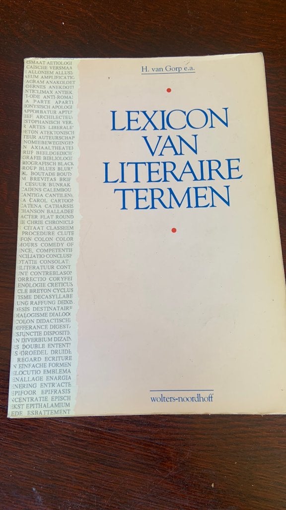 Lexicon van literaire termen - H. Van Gorp, Ophalen of Verzenden