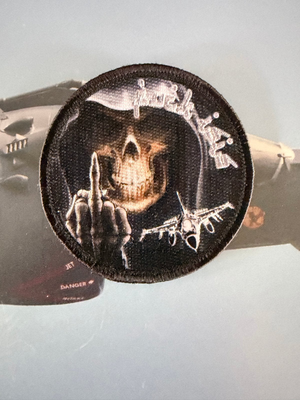 F*ck isis f-16 patch 322 sqn Rnlaf, Ophalen of Verzenden, Luchtmacht, Nederland, Embleem of Badge