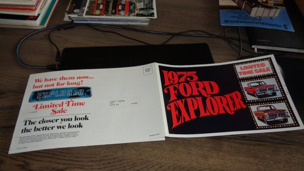 ZELDZAME USA Folder FORD EXPLORER 1975 Limited Time Sale, Verzenden, Nieuw, Ford