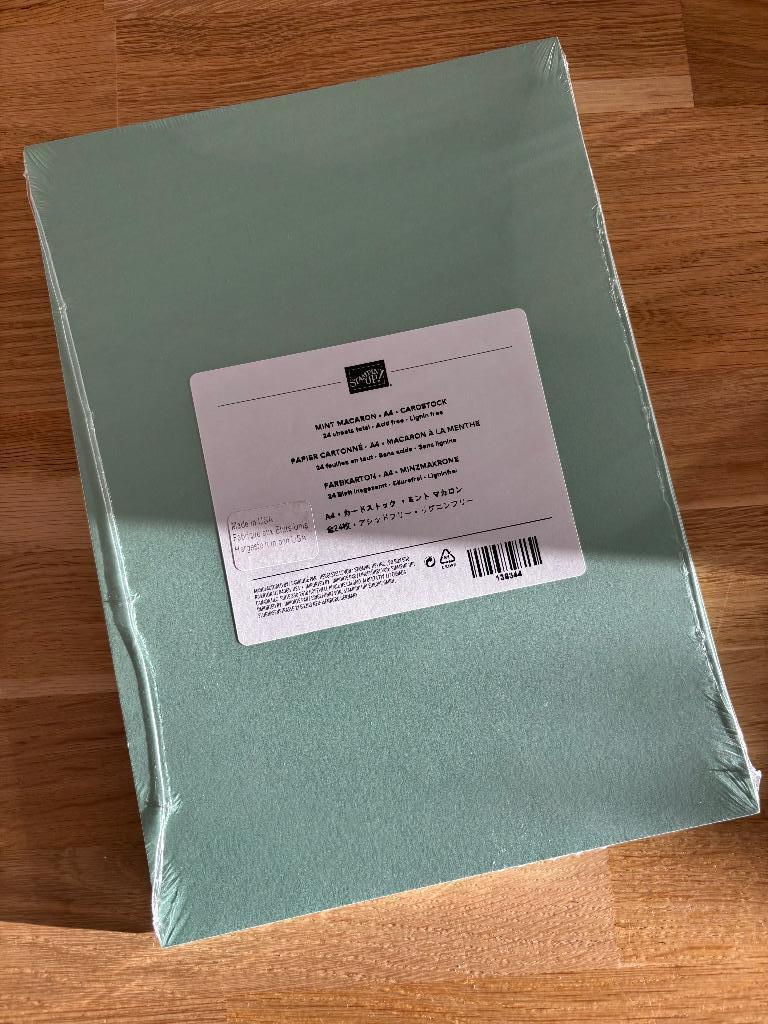 Stampin' Up! | kaartkarton Mint Macaron, Hobby en Vrije tijd, Kaarten | Zelf maken, Ophalen of Verzenden, Nieuw, Overige thema's