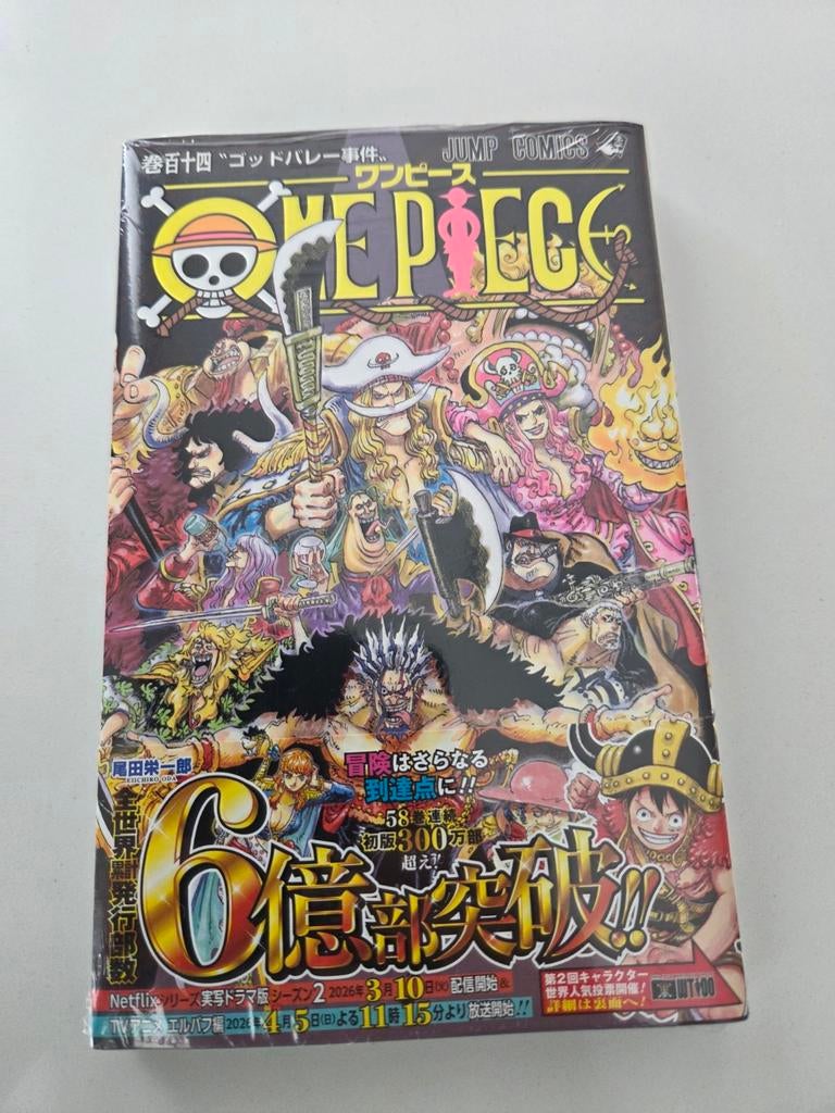 NIEUW: Japanse One Piece Pocketboek - Deel 114, Eén stripboek, Ophalen of Verzenden, Nieuw, Eiichiro Oda