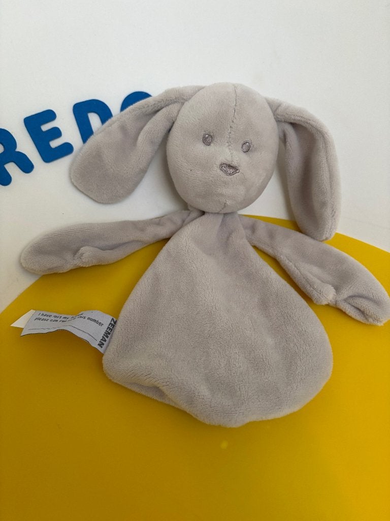 K4255 zeeman doek doekje konijn grijs, Ophalen of Verzenden, Zo goed als nieuw, Konijn