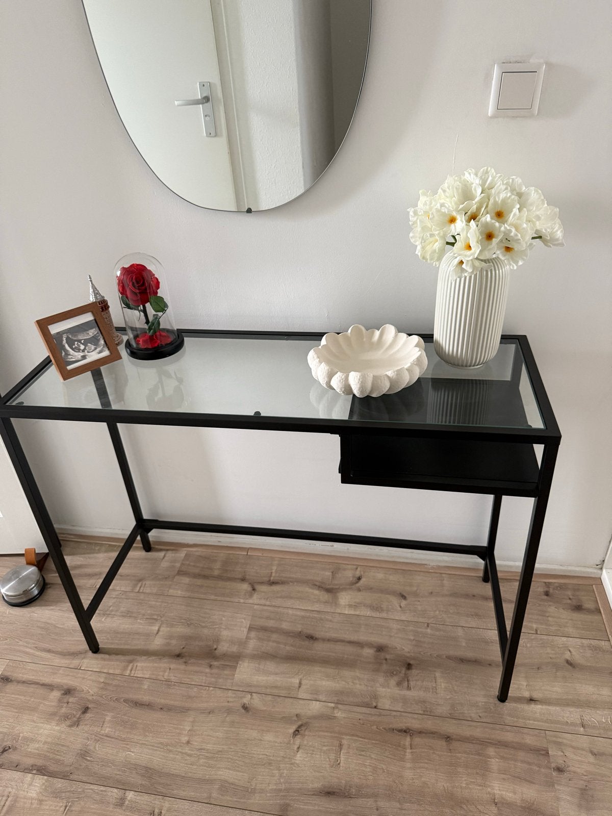 Ikea Computertafel / Bureau / Side table / Gangkast, Ophalen, 75 cm of meer, 60 cm of meer, Rechthoekig