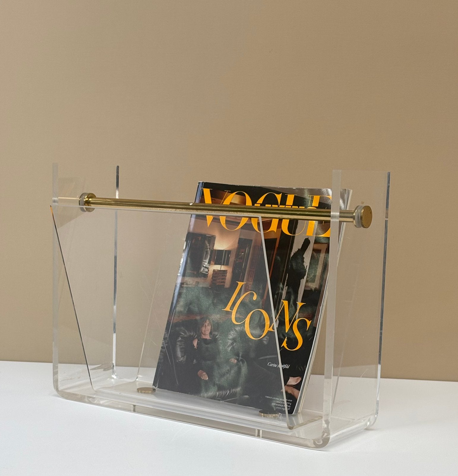 Vintage plexiglas acryl lectuurbak David Lange Roche Bobois, Roche Bobois, Hollywood Regency, -, -
