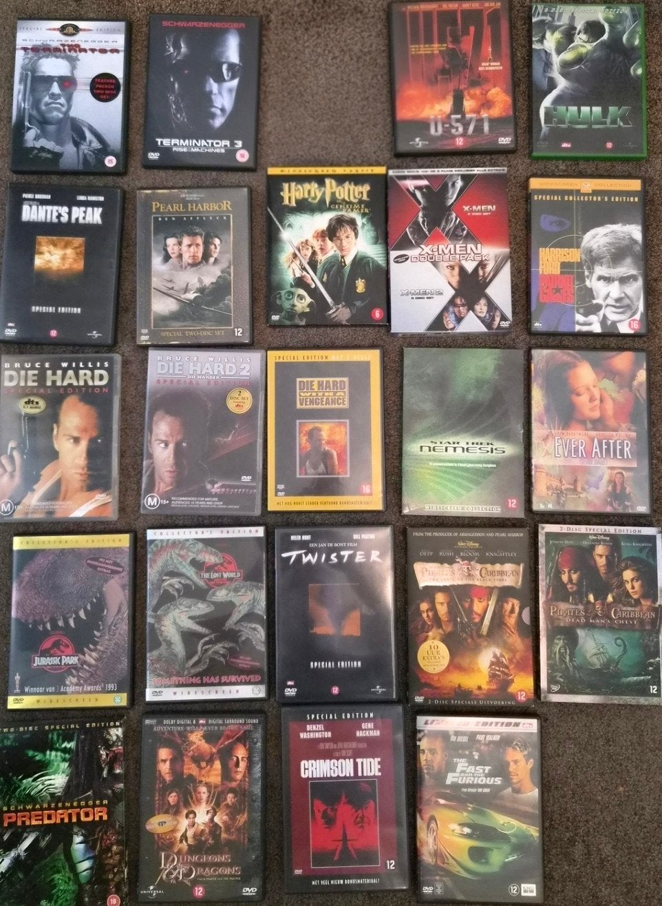 DVD Collectie: 26 Films (Actie, Avontuur, Sci-Fi), Cd's en Dvd's, Ophalen, Nederlands, Inclusief doosje, Vanaf 12 jaar