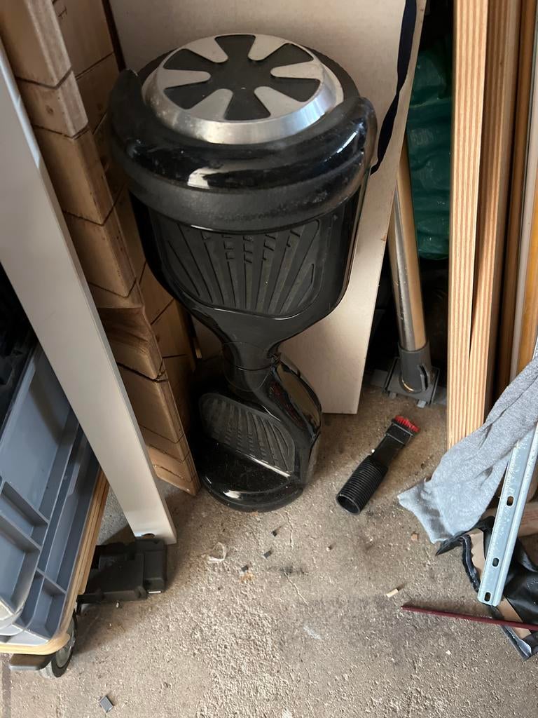 Zwarte hoverboard, Ophalen of Verzenden, Gebruikt, Elektrische step (E-scooter)