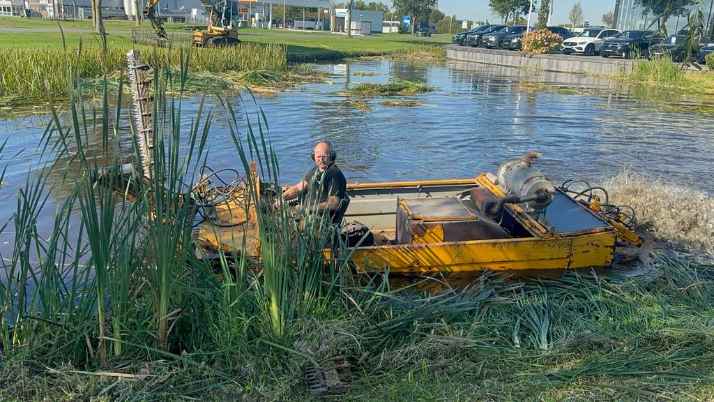 Maaiboot met zijmes, T-mes en boottrailer, Ophalen, Overige, Overige typen
