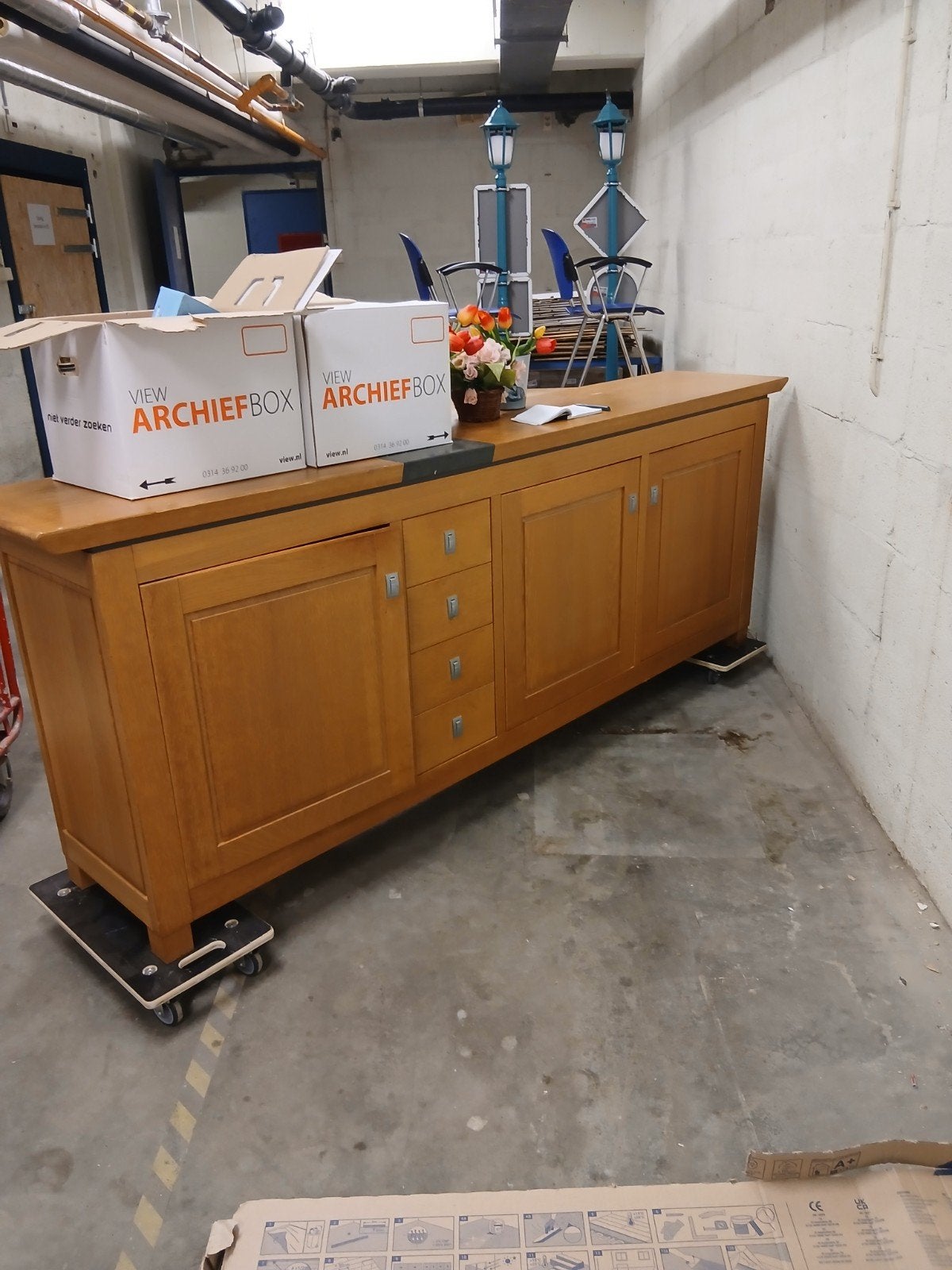 dressoir, Ophalen, Gebruikt, Met lade(s), Eikenhout