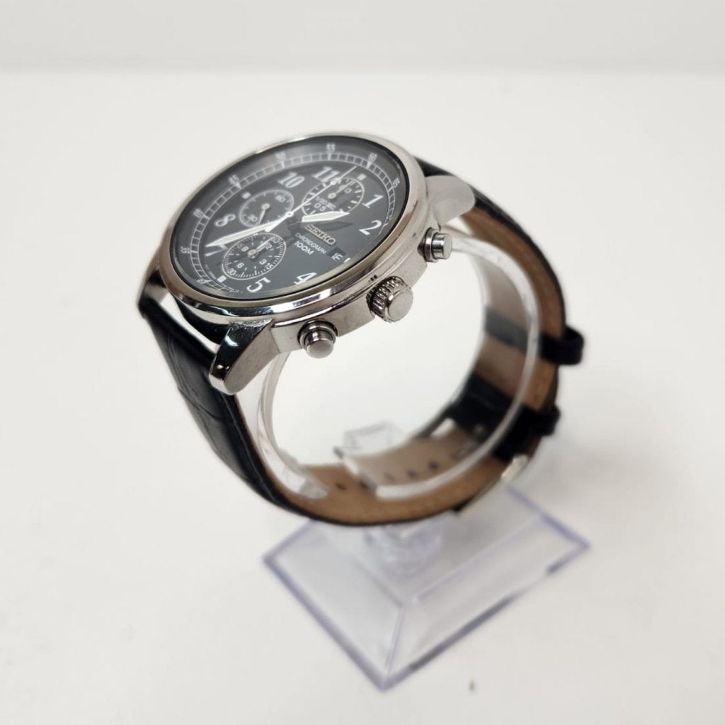 Seiko Chrono heren lederen band Quartz | nette staat, Seiko, Gebruikt, Support@seiko.com, 5-11, Akasaka 2-chome
Minato-ku, Tokyo 107-0052
Japan