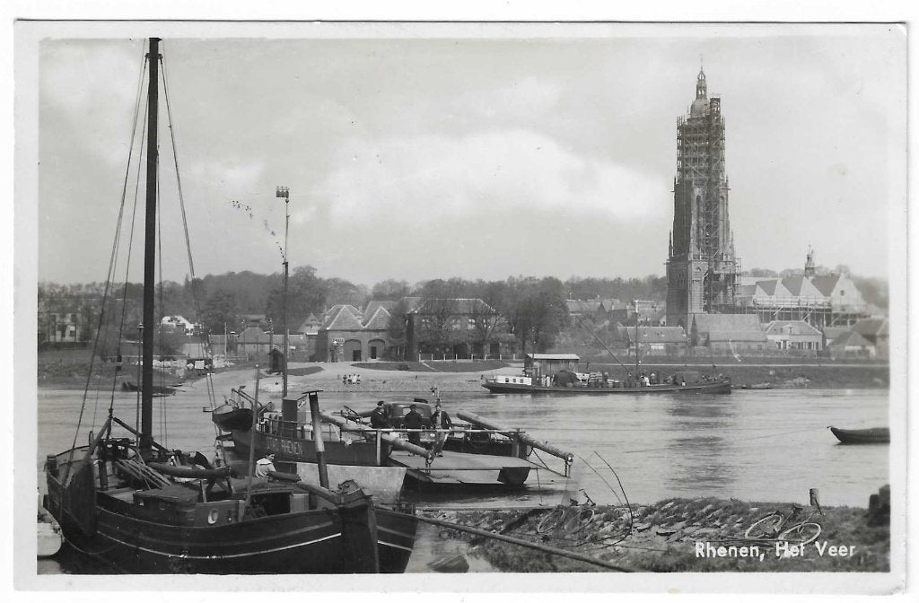 Rhenen veerpont rond 1935, Verzenden, 1920 tot 1940, Gelopen, Utrecht