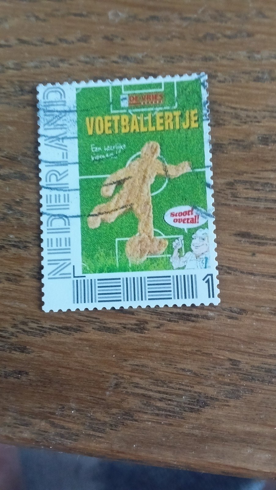 Gestempelde Persoonlijke Postzegel Nederland Voetballertje, Postzegels en Munten, Postzegels | Nederland, Ophalen of Verzenden