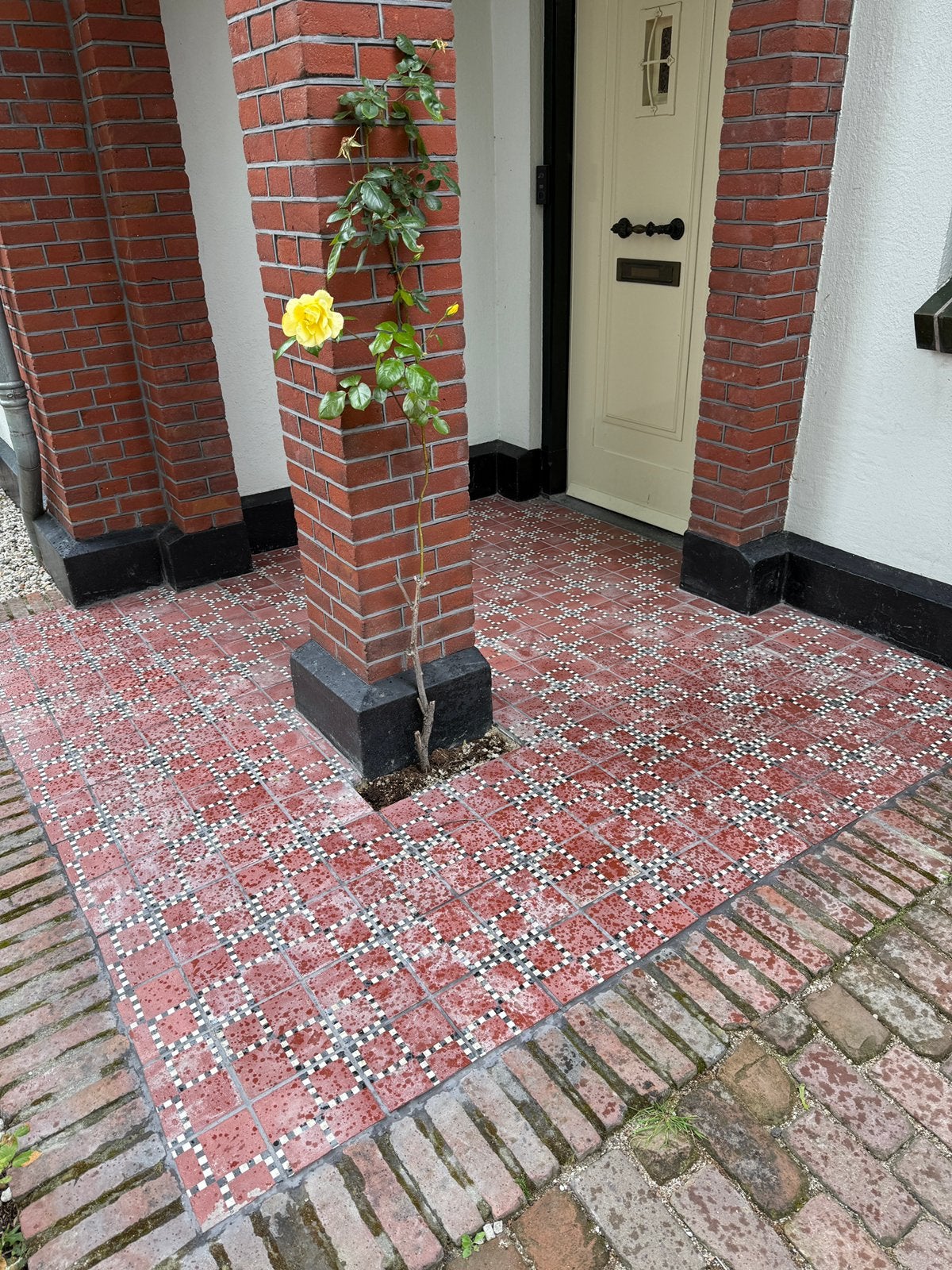 Antieke vloertegels 17x17 cm, Tuin en Terras, Ophalen, Zo goed als nieuw, Beton, Overige typen