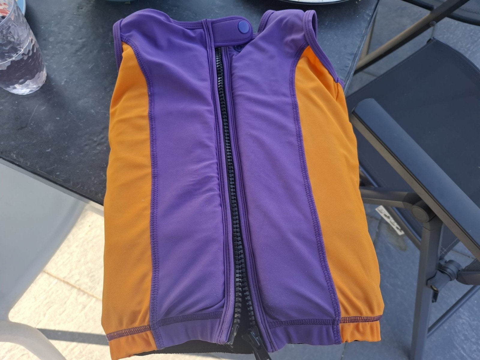 Zed & Sop Zwemvest Maat M (17-24 kg) - Oranje/Paars, Ophalen of Verzenden, Zo goed als nieuw, Zed & Sop, Jongetje of Meisje