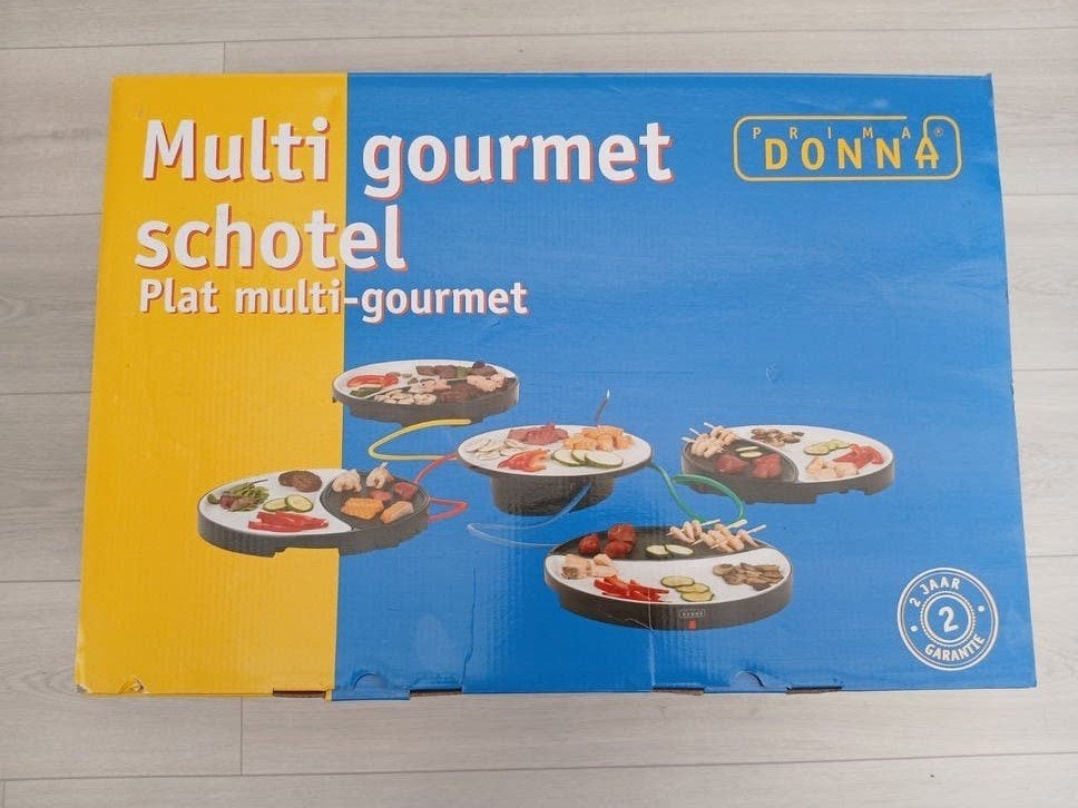 Prima Donna nieuwe Multi Gourmet Steengrill voor 4 personen, Witgoed en Apparatuur, Ophalen of Verzenden, Nieuw, 4 t/m 7 personen