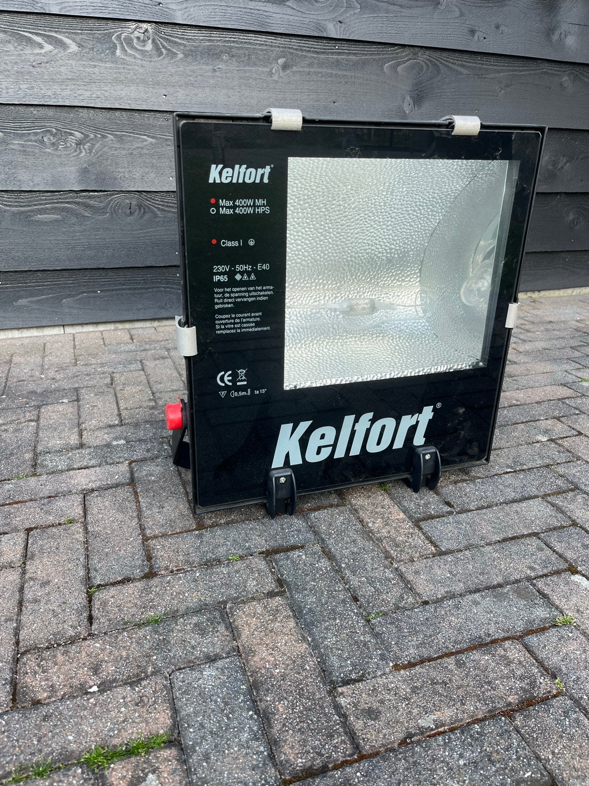 Kelfort Bouwlamp 400W MH/HPS - Krachtige Verlichting, Ophalen, Gebruikt, 200 tot 500 watt, Lamp met armatuur