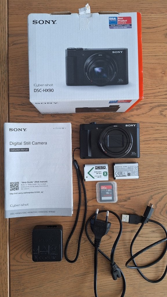 Sony Cybershot DSC-HX90, Audio, Tv en Foto, Fotocamera's Digitaal, Kantelbaar/draaibaar scherm, 18 megapixels, Ophalen of Verzenden