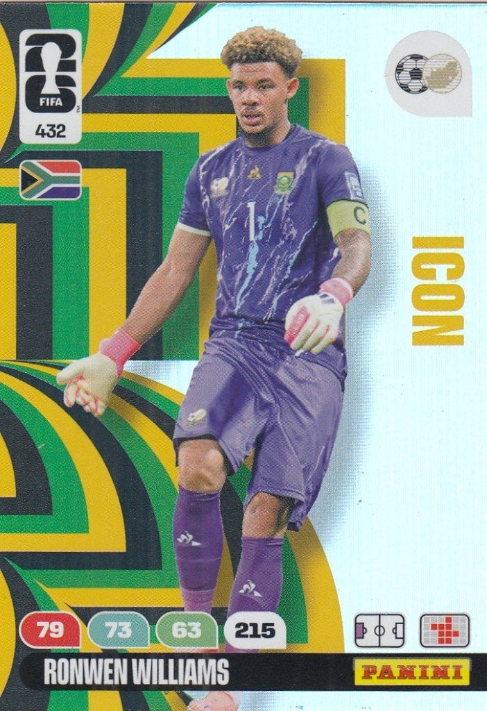 Panini- WK 2026- ICON  - Ronwen Williams- Zuid-Afrika, Verzenden, Nieuw, Buitenlandse clubs, Spelerskaart