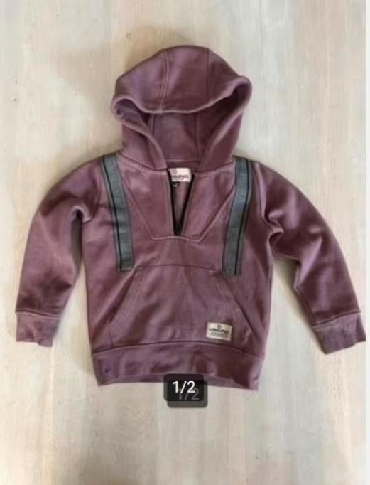 Paarse Vingino trui / hoodie (ZGAN) maat 104, Jongen of Meisje, Trui of Vest, Ophalen of Verzenden, Zo goed als nieuw