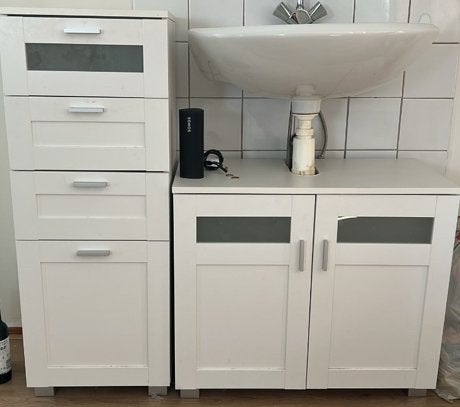 Badkamermeubel/ wastafelkast SET, Ophalen, Gebruikt, 50 tot 100 cm, Minder dan 100 cm