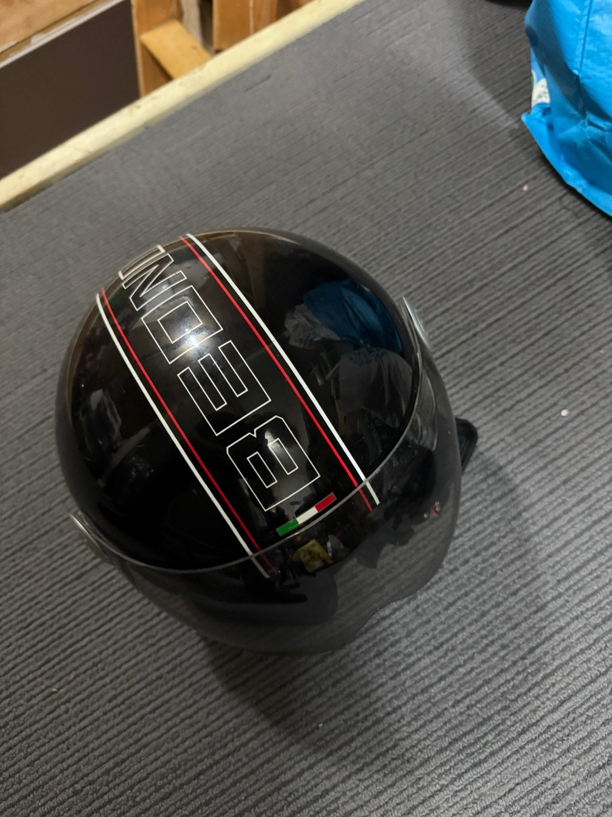 Scooterhelm, Fietsen en Brommers, Brommerhelmen, Ophalen, Zo goed als nieuw, Large