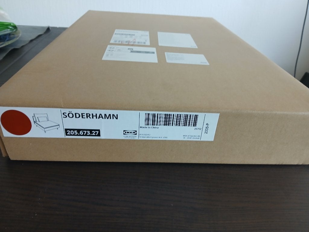 Ikea SODERHAMN SÖDERHAMN Hoes 1-zitselement, Tonerud rood., Ophalen of Verzenden, Nieuw, Tweepersoons, Kussen