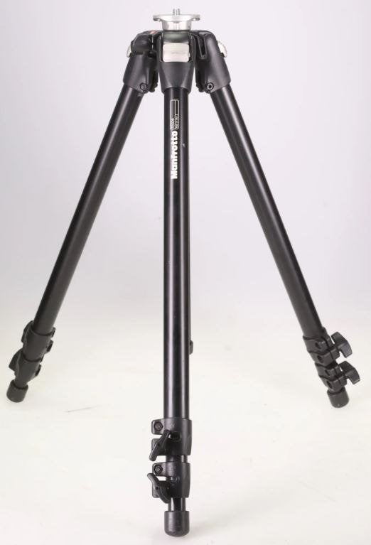 Manfrotto 055DB Statief + 128RC Vloeistofkop, Ophalen, Flexibele poten, Driepoot, Zo goed als nieuw