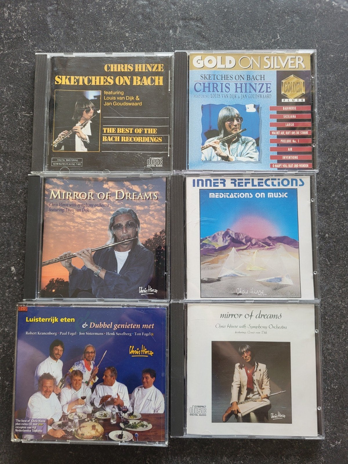 Chris hinze 5 cd's + fatbox partij collectie, Verzenden, Gebruikt