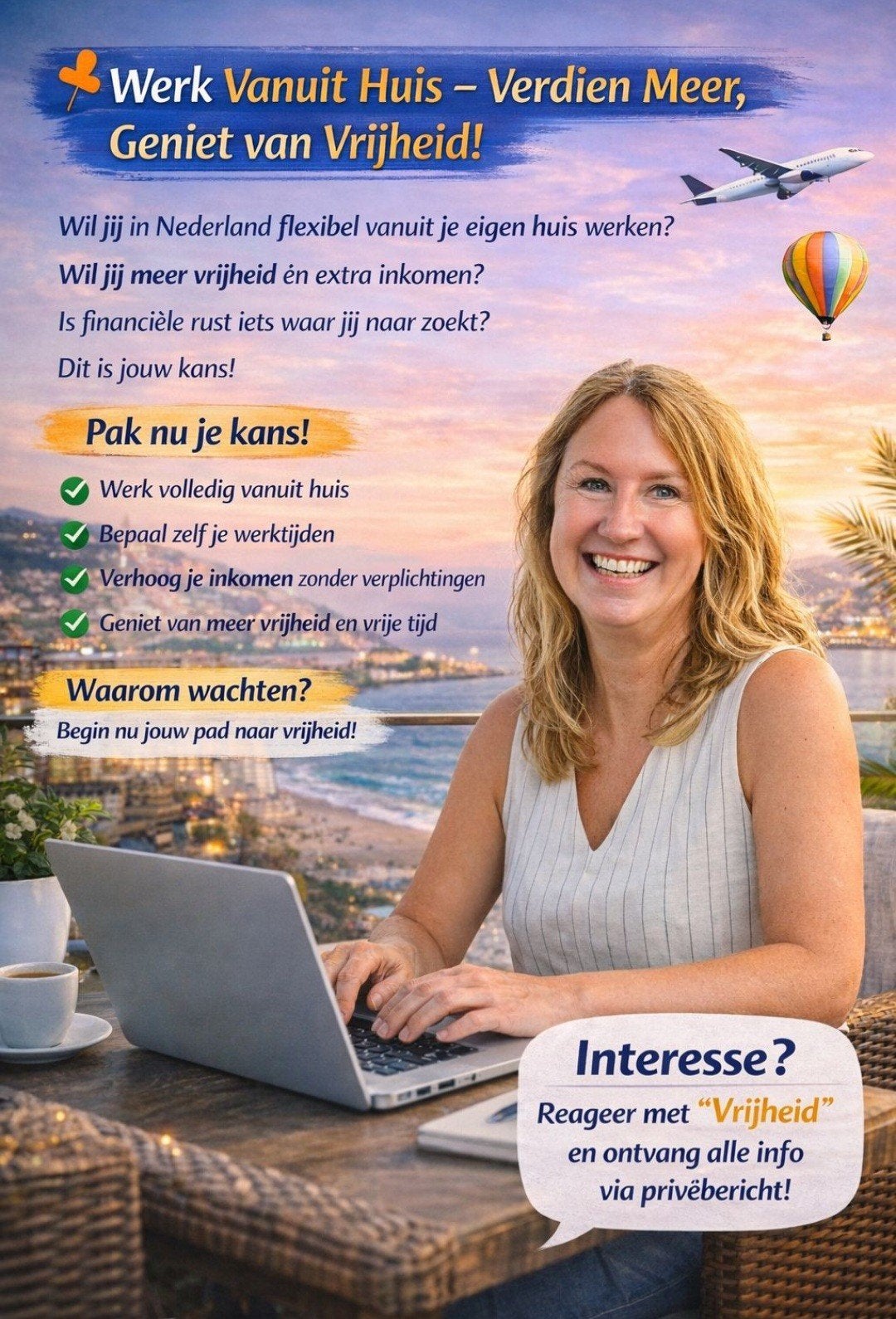 Ben jij toe aan meer vrijheid, Vacatures
