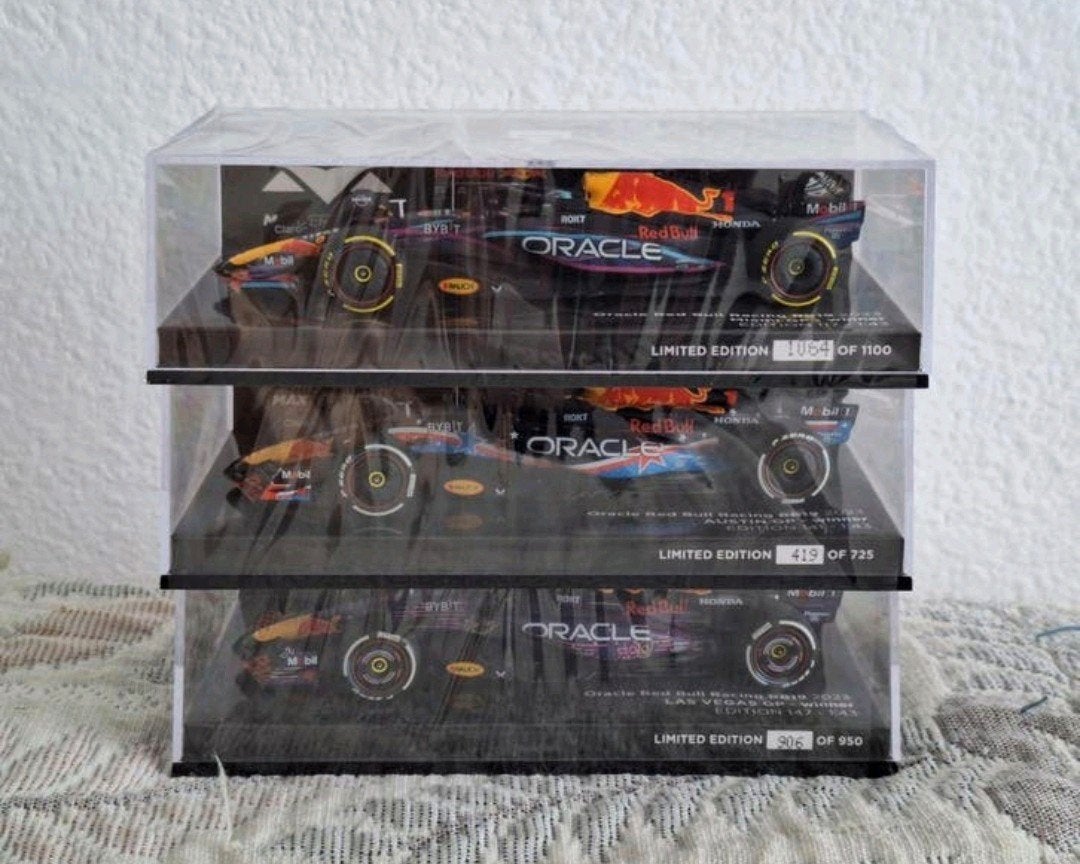 Max Verstappen 1:43 Miami, Austin, Las Vegas Special Livery, Ophalen, Nieuw, Formule 1