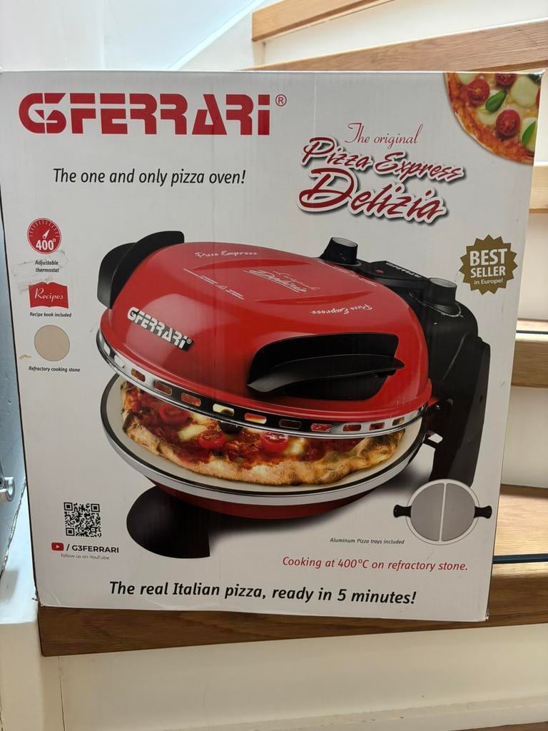 G3 ferrari pizza express oven 1 keer gebruikt zgan!, Witgoed en Apparatuur, Ovens, Ophalen, Zo goed als nieuw, Minder dan 45 cm