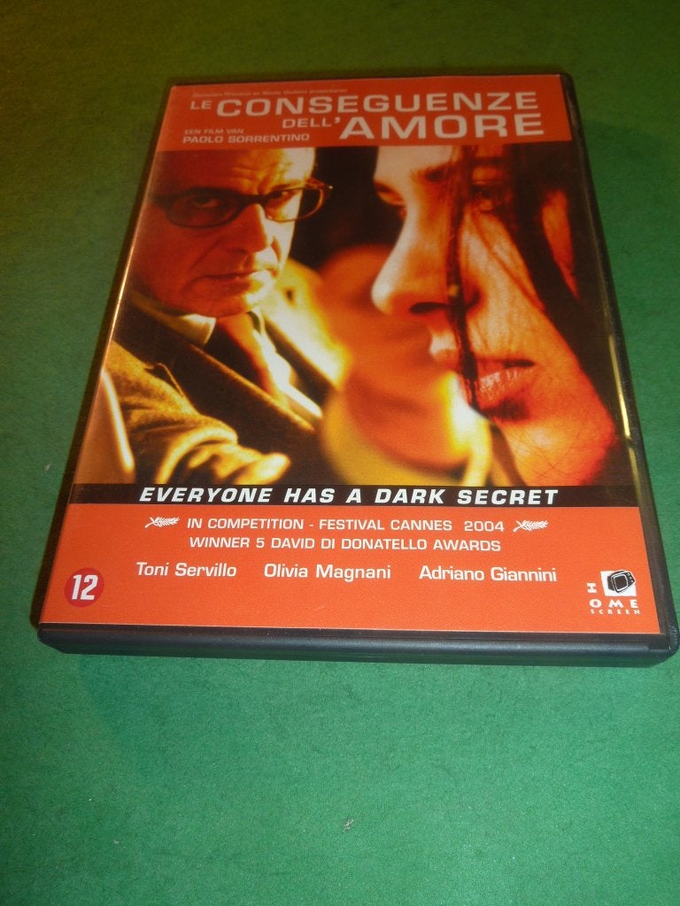 Le conseguenze dell'amore Paolo Sorrentino dvd Toni Servillo, Drama, Verzenden, Italië, Zo goed als nieuw