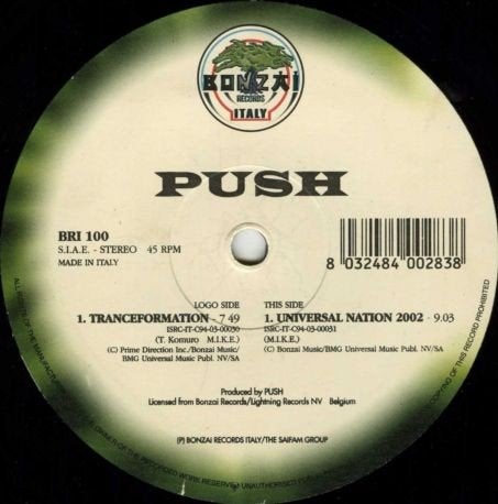 Push - Tranceformation / Universal Nation 2002, Ophalen of Verzenden, Zo goed als nieuw, Overige formaten